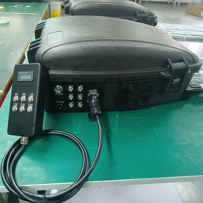 300W 350W ضد FPV Jammer کوله پشتی 400MHz 800MHz 1.2G 2.4G 5.2G 5.8G