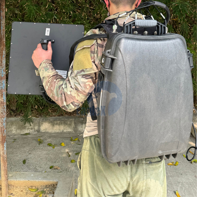 900M 2.4G 5.8G Drone Jammer Backpack Anti UAV FPV Manpack Jammer با استفاده از دستگاه های ضد UAV