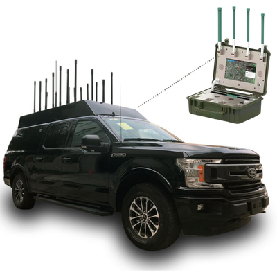 ضد درون UAV Jammer 12 باند 14 باند 16 باند وسیله نقلیه Drone Jammer
