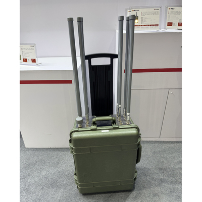 3KM Anti FPV Backpack Drone Jammer 1.5GHz 2.4GHz 5.8GHz جمر فرکانس قابل حمل