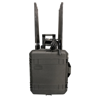 14 کانال اسکنر پلیس جمر UAV FPV Drone Jammer نظامی 80MHz ~ 6GHz