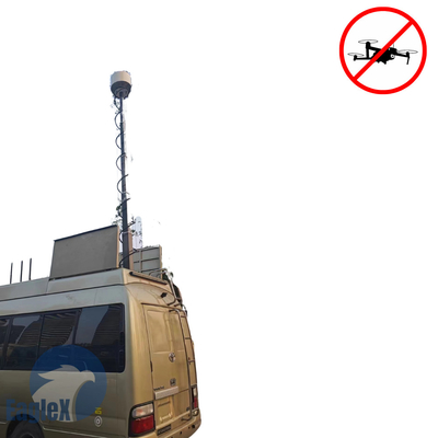 5KM Counter Drone System 30MHz-6GHz راه حل اختلال FPV UAV