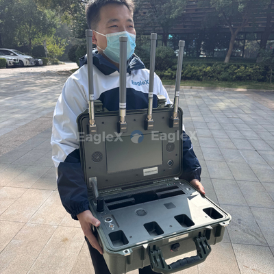 8 تا 10 کیلومتر FPV UAV Drone Detection Range Detector دستگیر بدون سرنشین با موقعیت گیری خلبان در زمان واقعی