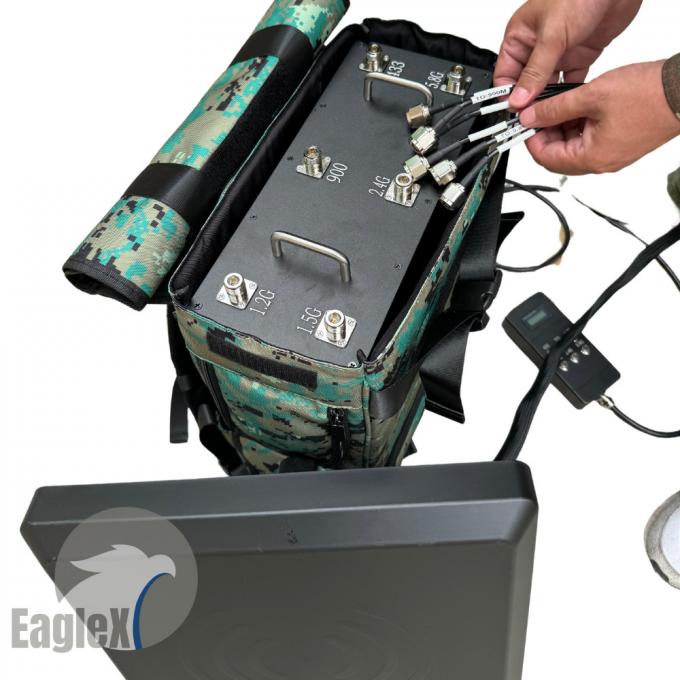 کوله پشتی پنهان کننده درون جیمر 6 باند 2.4G 5.8G 433M 900M 1.2G 1.5G 2.5KM Range 0