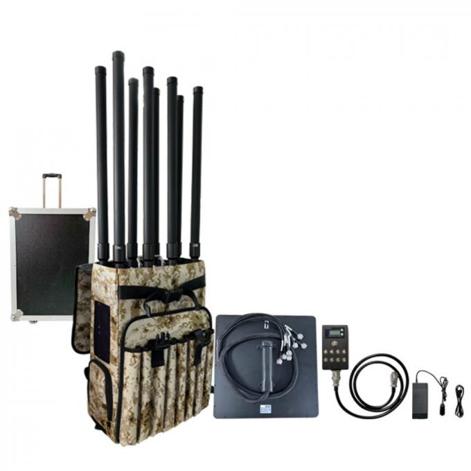 5.8G 2.4G 1.2G 900M 433M 2KM Backpack Jammer RF Amplifier Anti UAV FPV Swarms 2