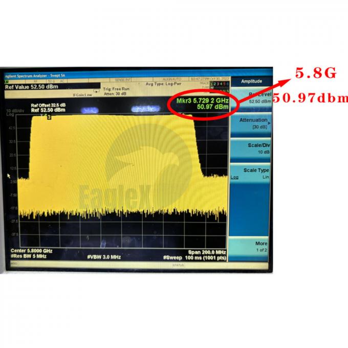 5.8GHz RF Amplifier Module 5725-5850MHz ماژول فشرده سازی فرکانس رادیویی تقویت کننده 0